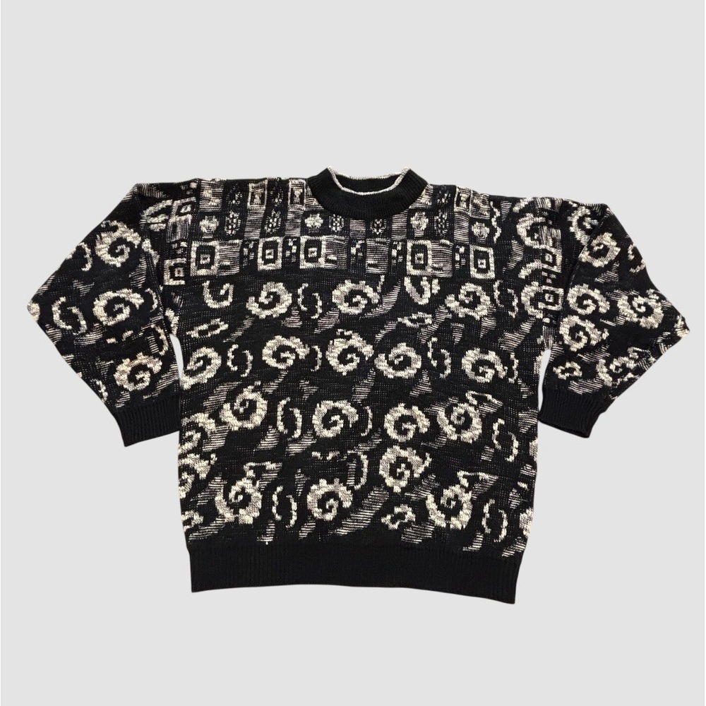 Vintage Y2K Point Zero Specificationn Lot 55 Men's XL Abstract Sweater